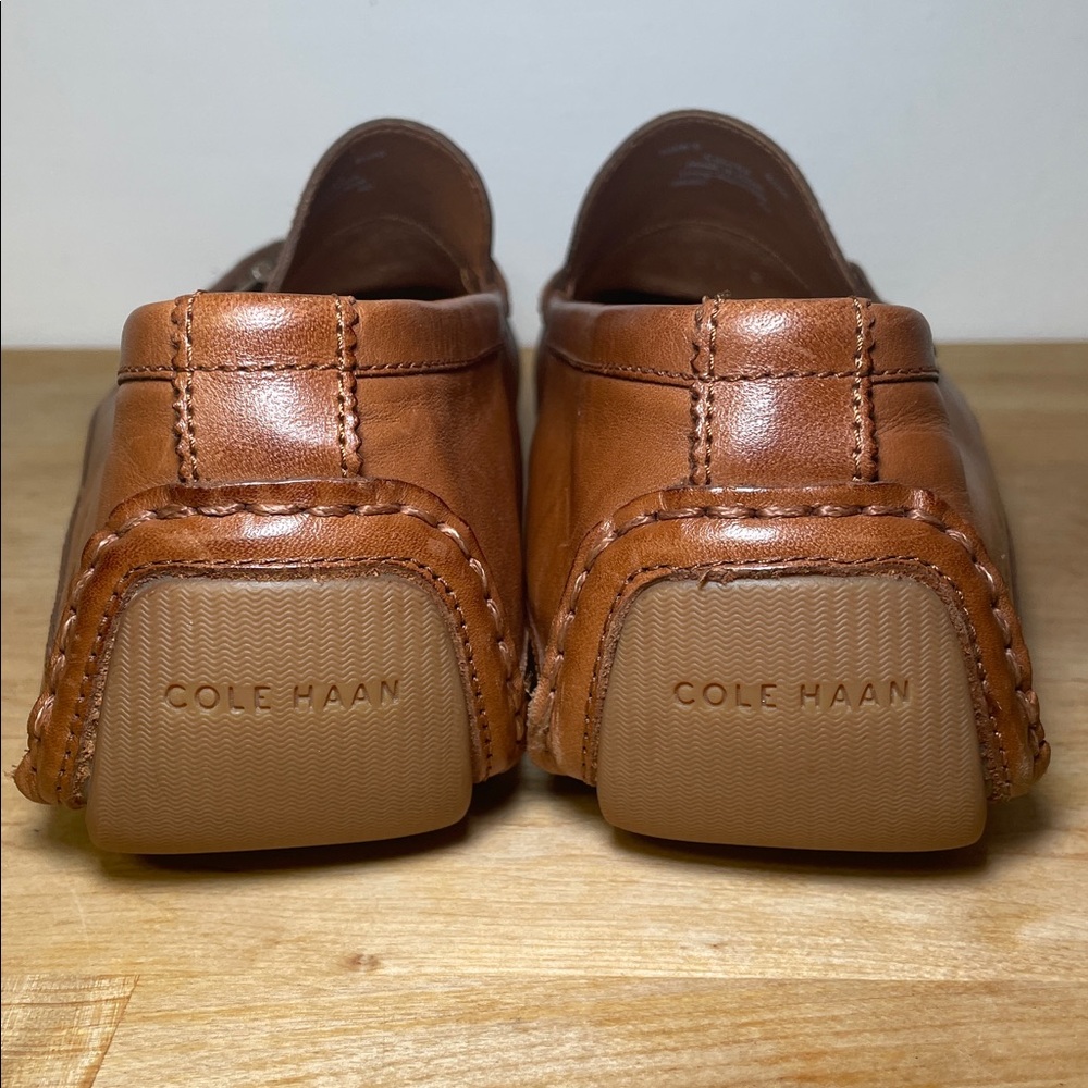 Cole Haan Wyatt Bit Driver Loafer Moc Toe slip on tan shoes men’s size 9.5 - Picture 5 of 16